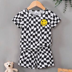 Checker board two piece outfit